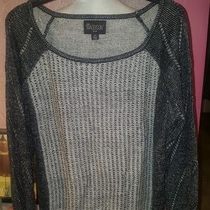2 tone Gray Sweater 2X
